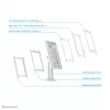 Neomounts DS15-640WH1 βάση tablet γραφείου 9,7-11 ίντσες - κλειδωνόμενη
