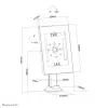Neomounts DS15-640WH1 βάση tablet γραφείου 9,7-11 ίντσες - κλειδωνόμενη