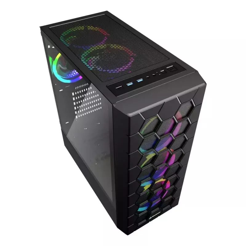 Κουτί PC Sharkoon RGB HEX Desktop μαύρο