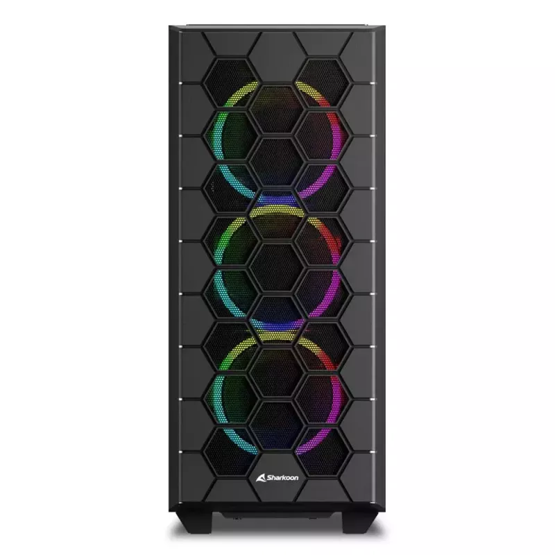 Κουτί PC Sharkoon RGB HEX Desktop μαύρο