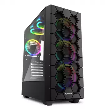 Κουτί PC Sharkoon RGB HEX Desktop μαύρο