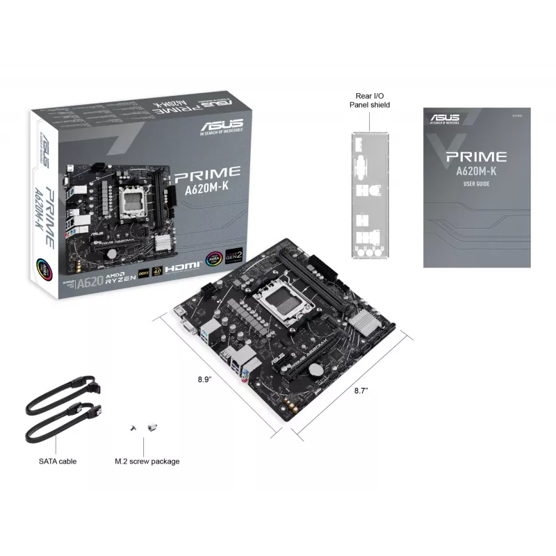 ASUS PRIME A620M-K AMD A620 υποδοχή AM5 micro ATX