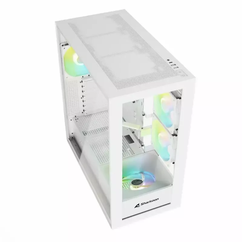 Κουτί PC Sharkoon Rebel C60 Midi-Tower λευκό