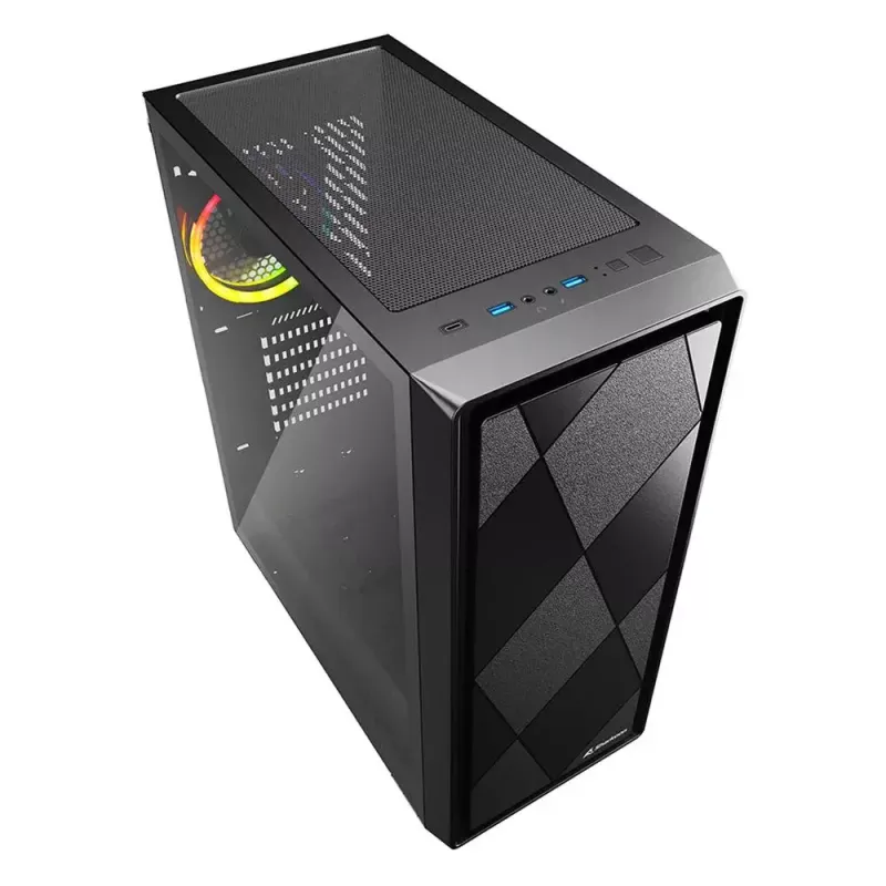 Κουτί PC Sharkoon VS8 RGB Midi Tower μαύρο
