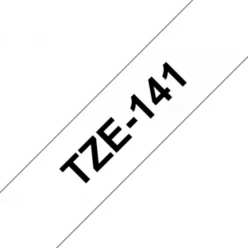 Brother TZE-141 ταινία ετικετών, μαύρο σε διαφανές