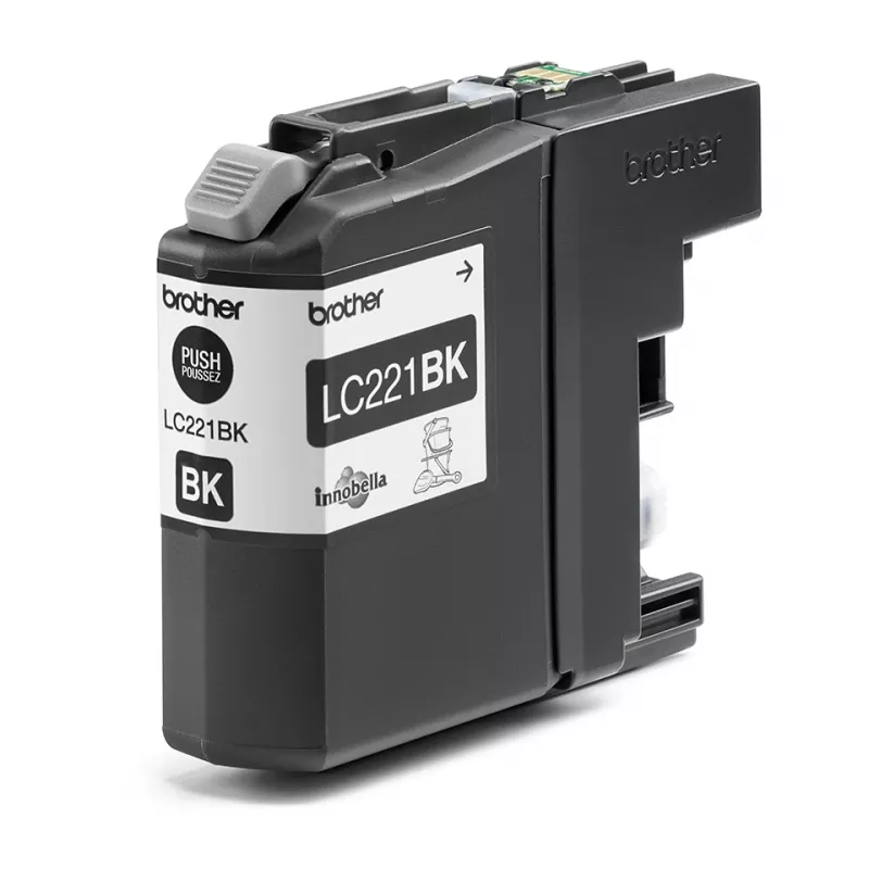 Brother LC221BK μελανοδοχείο 1 τεμ. γνήσιο μαύρο