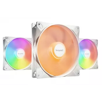 bequiet! LIGHT WINGS LX 140mm PWM 3-pack λευκό — ανεμιστήρες 140×25 mm, 1200 rpm, 95 m³/h, RGB LED