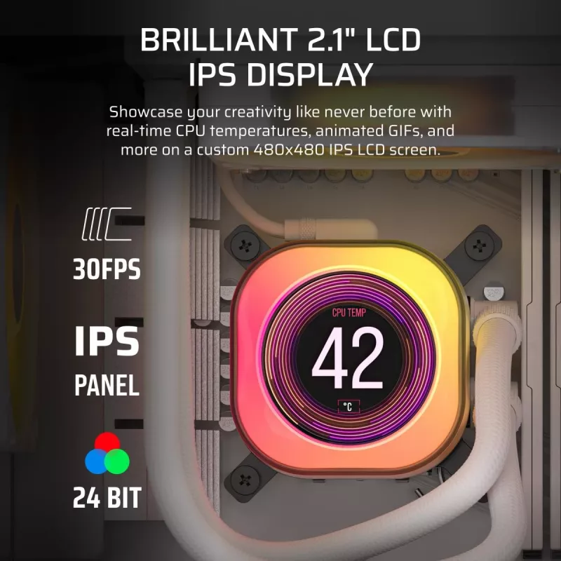 CORSAIR ψύκτρα CPU - Icue Link Titan 360 Rx LCD υδρόψυξη