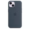 APPLE iPhone 14 - θήκη σιλικόνης με MagSafe - Storm Blue