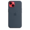 APPLE iPhone 14 - θήκη σιλικόνης με MagSafe - Storm Blue