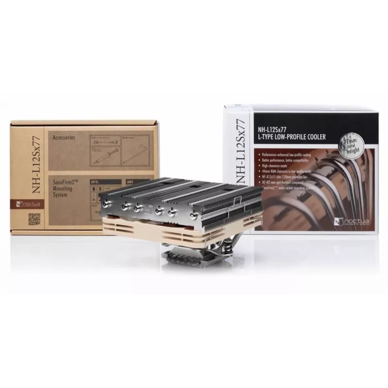 Ψύκτρα Noctua NH-L12SX77 12 cm μπεζ νικέλιο 450-1850 U/min