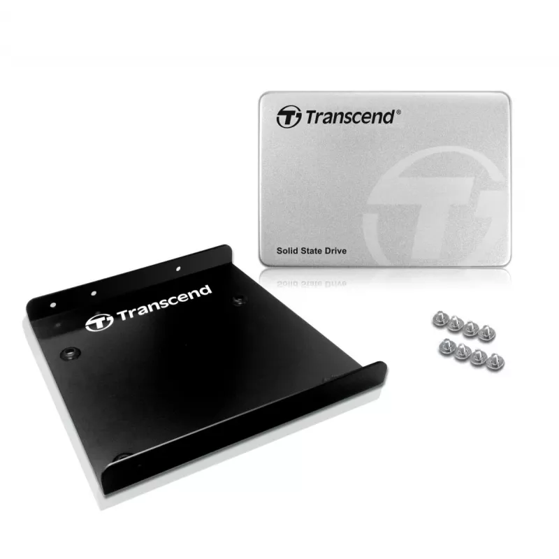 TRANSCEND SSD 370 128GB 2.5in SATA Ill 6gb/s Mlc Θήκη αλουμινίου