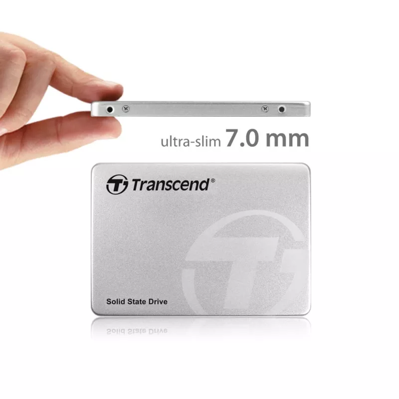 TRANSCEND SSD 370 128GB 2.5in SATA Ill 6gb/s Mlc Θήκη αλουμινίου