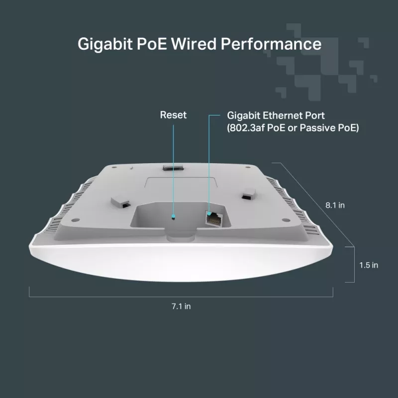 TP-Link FESTA F52 Ασύρματο Access Point 867 Mbit/s Λευκό Power over Ethernet (PoE)