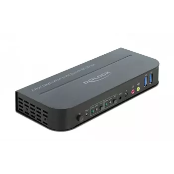 DELOCK DisplayPort 1.4 KVM Switch 8K 30Hz USB 3.0 + Ήχος