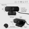 HP 435 FHD κάμερα web (77B10AA), 2 MP, 1920 x 1080, 30 fps, USB-A 2.0, αυτόματη εστίαση, κάλυμμα απορρήτου, διπλά μικρόφωνα, μαύρο