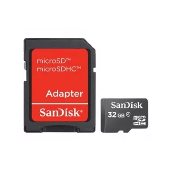 WESTERN DIGITAL SanDisk Micro SDHC Κάρτα μνήμης Κλάση 4 32 GB + SD-Adapter