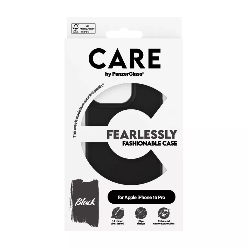 PanzerGlass CARE™ by ® Θήκη Μαύρο iPhone 15 Pro