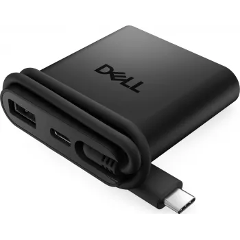 DELL DA225 Ενσύρματο USB 3.2 Gen 1 (3.1 Gen 1) Type-C Μαύρο