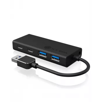 ICY BOX IB-HUB1426-U3 USB 3.2 Gen 1 (3.1 Gen 1) Type-A 5000 Mbit/s Μαύρο