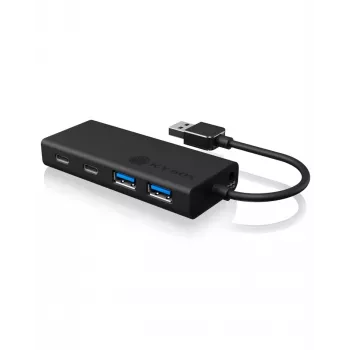 ICY BOX IB-HUB1426-U3 USB 3.2 Gen 1 (3.1 Gen 1) Type-A 5000 Mbit/s Μαύρο