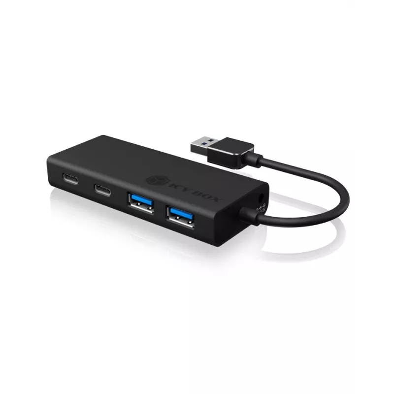 ICY BOX IB-HUB1426-U3 USB 3.2 Gen 1 (3.1 Gen 1) Type-A 5000 Mbit/s Μαύρο