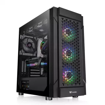 THERMALTAKE Κουτί Mid Tower - Versa T27 TG ARGB - Μαύρο