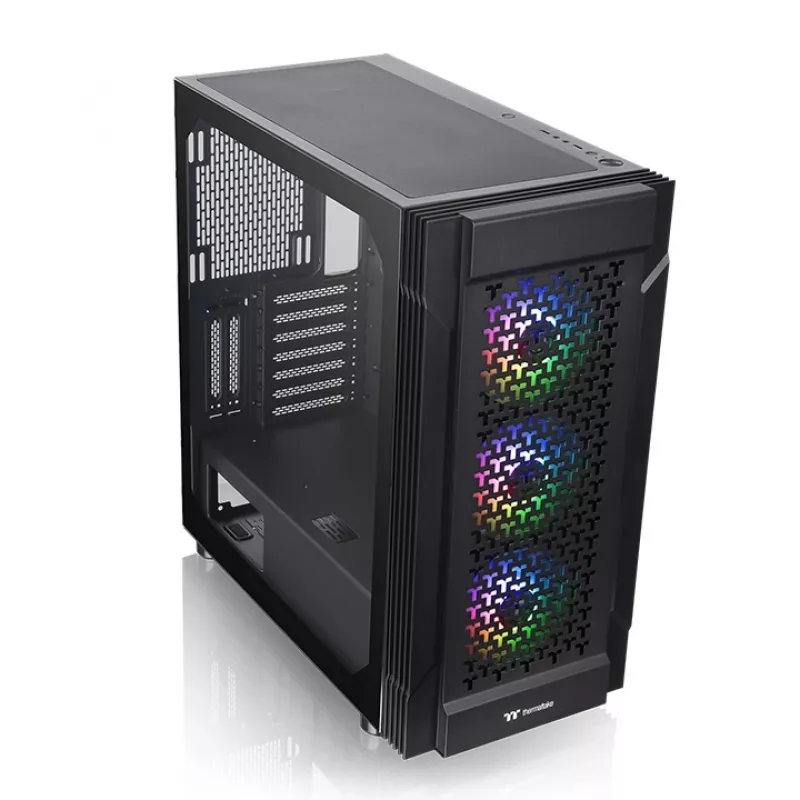 THERMALTAKE Κουτί Mid Tower - Versa T27 TG ARGB - Μαύρο