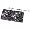 THERMALTAKE Ανεμιστήρας PC - CT120 - 12 cm - Μαύρο - Συσκευασία 2 τεμ.