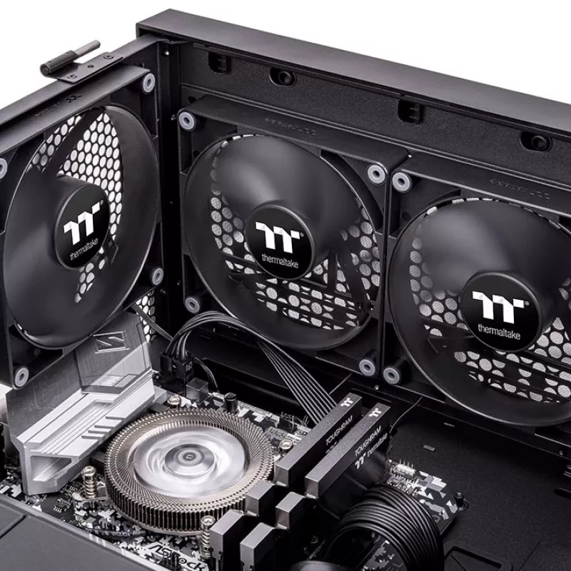 THERMALTAKE Ανεμιστήρας PC - CT120 - 12 cm - Μαύρο - Συσκευασία 2 τεμ.