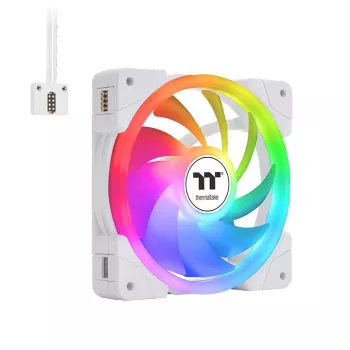 THERMALTAKE Ανεμιστήρας ψύξης PC - SWAFAN EX12 ARGB Sync TT Premium Edition - 12 cm - Λευκό - Συσκευασία 3 τεμ.