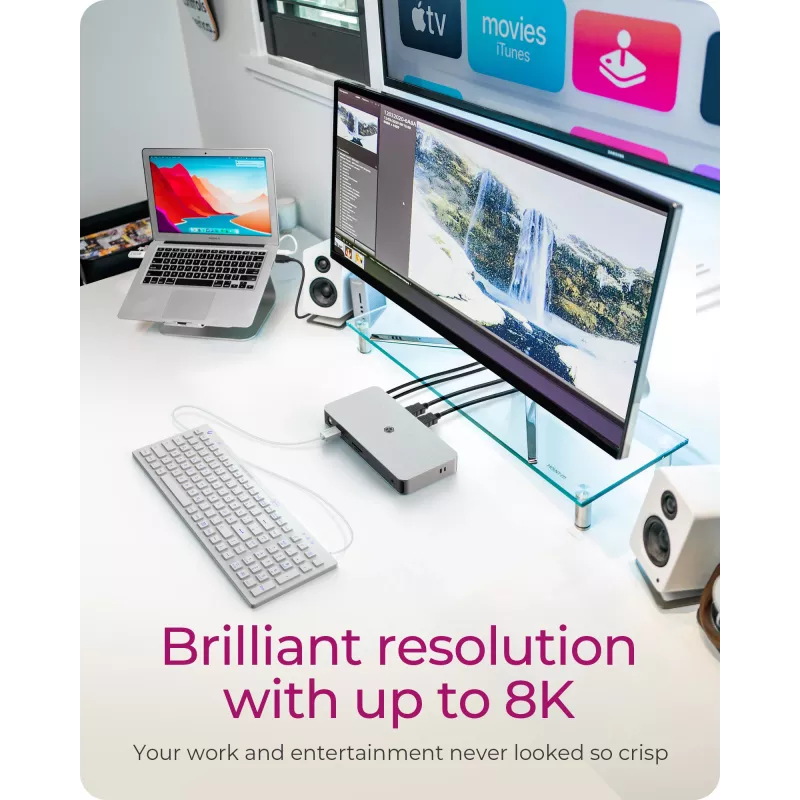 ICY BOX 10-in-1 USB4 Type-C Docking Station με διπλή έξοδο βίντεο