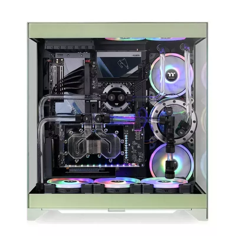 Κουτί PC Thermaltake CTE E550 TG Midi Tower πράσινο