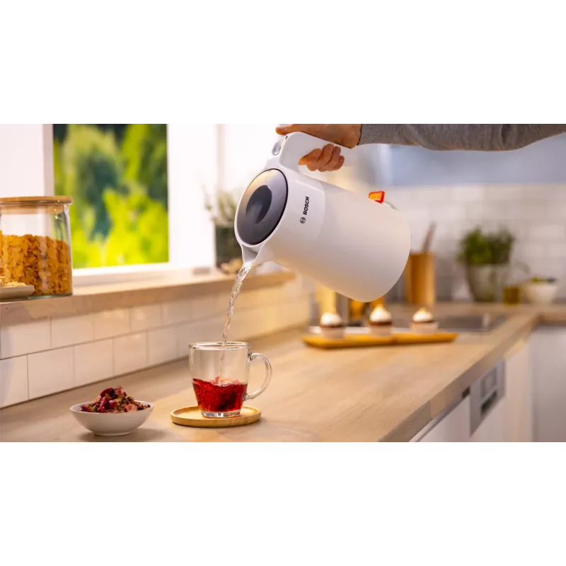 Bosch TWK2M161 βραστήρας, 1,7 l, 2400 W, λευκό, πλαστικό περίβλημα, βάση 360°