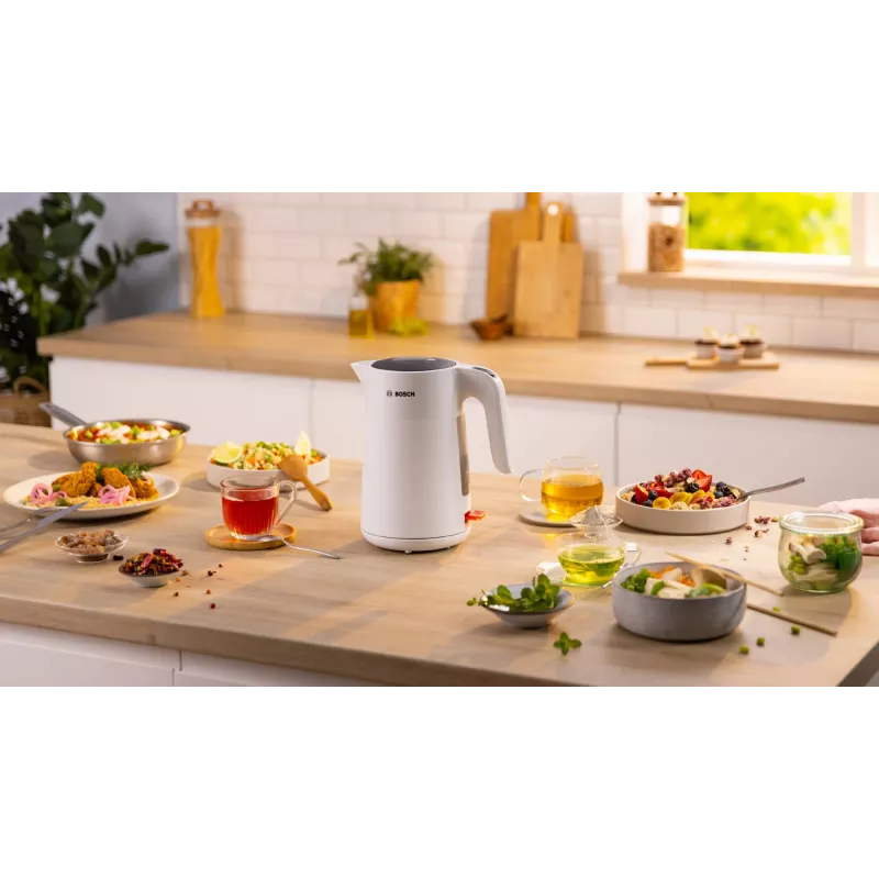 Bosch TWK2M161 βραστήρας, 1,7 l, 2400 W, λευκό, πλαστικό περίβλημα, βάση 360°