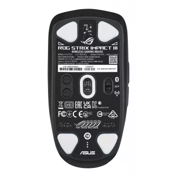 ASUS ROG Strix Impact III Wireless ποντίκι Gaming αμφιδέξιο RF Wireless + Bluetooth οπτικό 36000 DPI