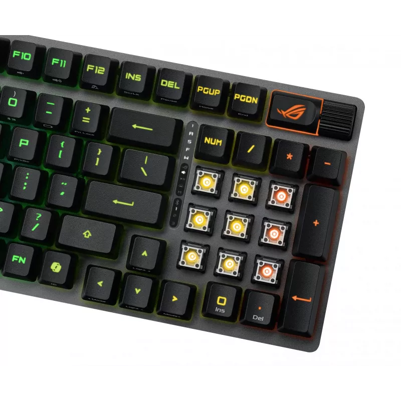 ASUS ROG Strix Scope II 96 RX Wireless πληκτρολόγιο Gaming USB + RF Wireless + Bluetooth μαύρο