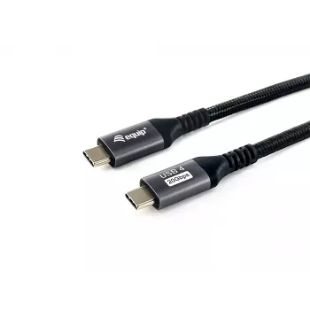 Equip καλώδιο USB4 Gen 2x2 C σε C, M/M, 2,0m, 4K/60Hz, 20 Gbit/s, PD 100W