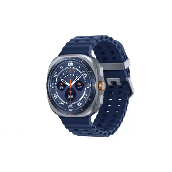 Samsung Galaxy Watch Ultra 3,81 cm (1,5 ίντσες) AMOLED 47 mm Ψηφιακό 480 x 480 Pixel Οθόνη αφής 4G ασημί Wi-Fi GPS (δορυφορικό)