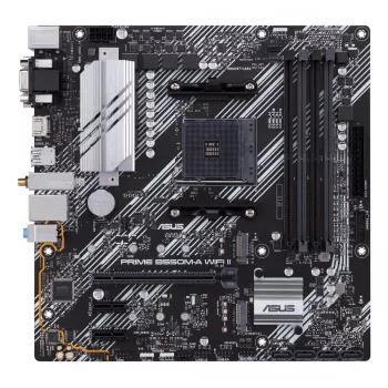 Μητρική κάρτα ASUS PRIME B550M-A WIFI II micro ATX — AMD B550, Socket AM4, DDR4, 4 DIMM, Wi‑Fi 6, Bluetooth 5.2, 2x M.2, HDMI 2.1