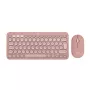 Logitech Pebble 2 Combo Ασύρματο πληκτρολόγιο ποντίκι ροζ QWERTY