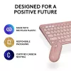 Logitech Pebble 2 Combo Ασύρματο πληκτρολόγιο ποντίκι ροζ QWERTY