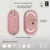 Logitech Pebble 2 Combo Ασύρματο πληκτρολόγιο ποντίκι ροζ QWERTY