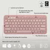 Logitech Pebble 2 Combo Ασύρματο πληκτρολόγιο ποντίκι ροζ QWERTY