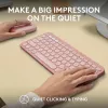 Logitech Pebble 2 Combo Ασύρματο πληκτρολόγιο ποντίκι ροζ QWERTY