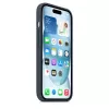 Θήκη Apple iPhone 15 σιλικόνης με MagSafe Storm Blue