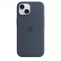 Θήκη Apple iPhone 15 σιλικόνης με MagSafe Storm Blue