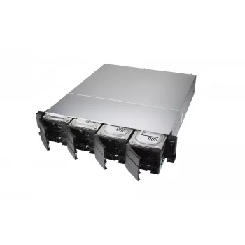 QNAP TS-H1886XU-RP-R2 NAS Rack (3U) Intel® Xeon® D D-1622 32 GB DDR4 0 TB QuTS hero Black, Γκρι