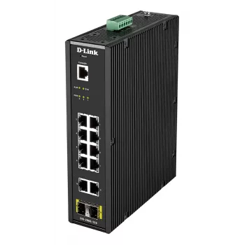 D-Link 12-Port L2 Industrial Smart Managed Switch με 10 x 1GBaseT(X) & 2 x SFP