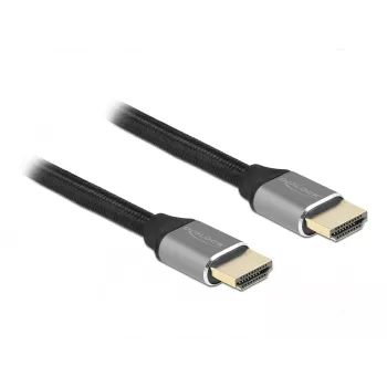 DELOCK Καλώδιο Ultra High Speed HDMI - αρσενικό A / αρσενικό A - 48 Gbps 8K 60 Hz - 3 m - γκρι